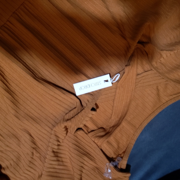 Nwt Stitchdrop mustard dress 1x - Picture 7 of 15
